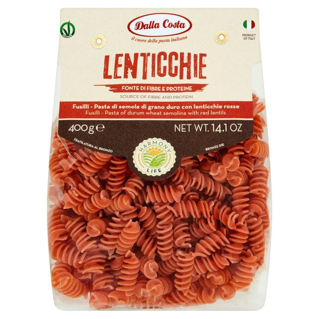 Dalla Costa Harmony Life Pasta Fusilli with Red Lentils   400g