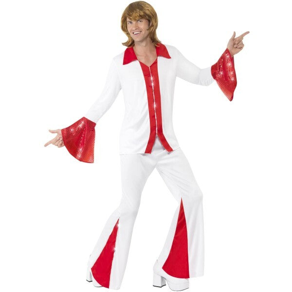 Smiffys Super Trooper male costume white red (British brand)