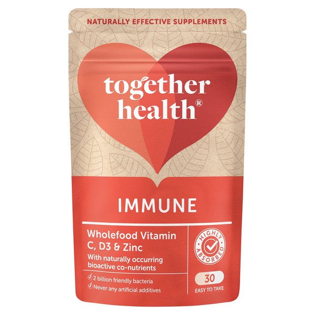 Together Immune Vitamin C Zinc & Selenium Vegetable Capsules    30 per pack GOODS M&S   