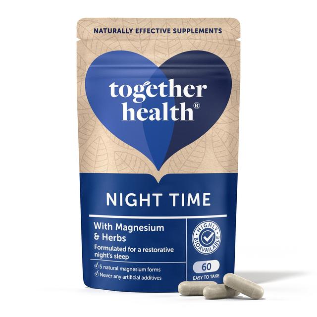 Together Night Time Marine Magnesium Complex Vegetable Capsules    60 per pack GOODS M&S   