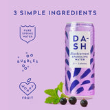 DASH Blackcurrant Infused Sparkling Water   4 x 330ml GOODS M&S   