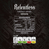 Relentless Origin Energy Drink   4 x 500ml GOODS M&S   