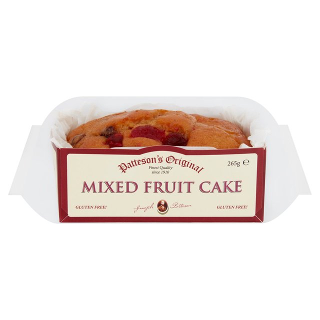 Patteson's Gluten Free Mixed Fruit Loaf Cake   285g GOODS M&S   