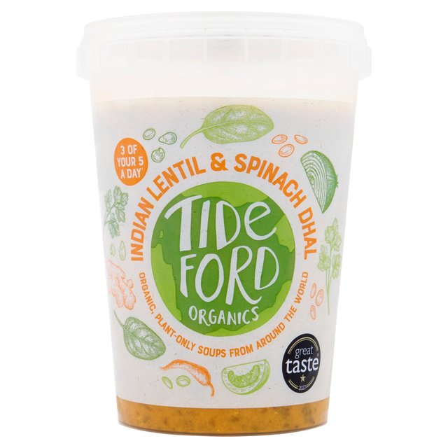 Tideford Organic Lentil & Spinach Dhal Soup   560g GOODS M&S   