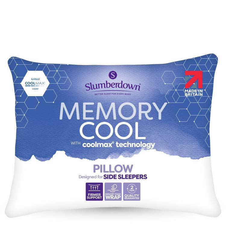 Slumberdown Cool Max memory pillow L74x48cm (British brand)