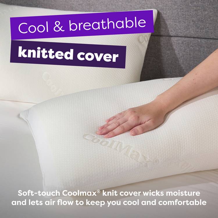 Slumberdown Cool Max memory pillow L74x48cm (British brand)