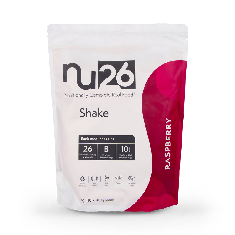 NU26 Nutritionally Complete Real Food Raspberry Shake 1kg