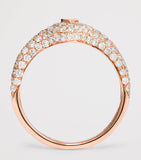 Jacquie Aiche rose gold diamond teardrop signet ring, imported from the UK
