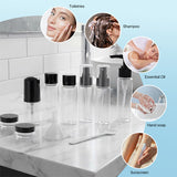 Livingandhome 11 piece travel bottle set, imported from the UK