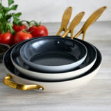 GreenPan 3 piece ceramic frying pan set, UK version