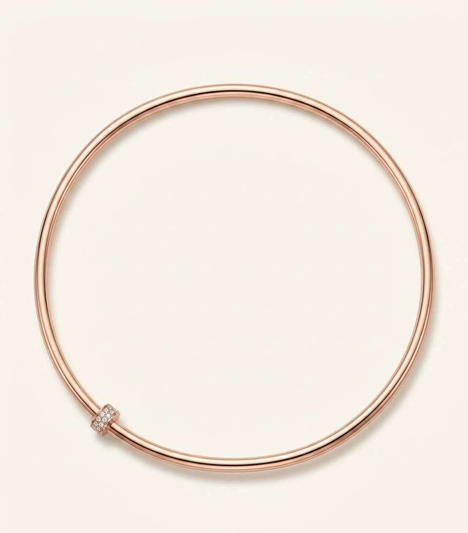 Cartier Juste un Clou rose gold diamond necklace, imported from the UK