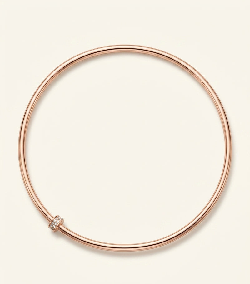 Cartier Juste un Clou rose gold diamond necklace, imported from the UK