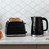 Russell Hobbs Honeycomb 2 slice toaster black, UK version