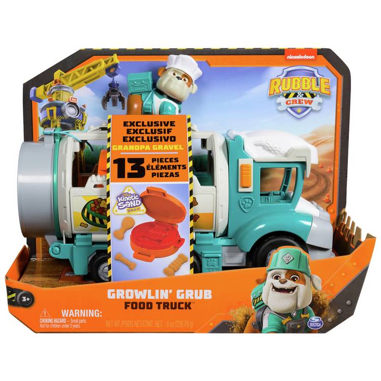 Rubble & Crew Grandpa Gravel Food Truck toy, British brand