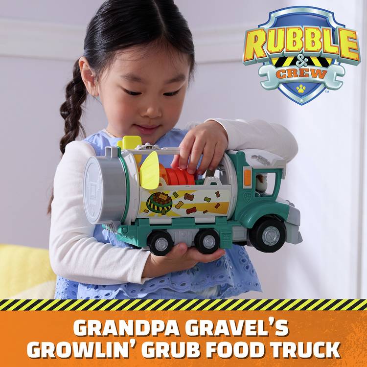 Rubble & Crew Grandpa Gravel Food Truck toy, British brand