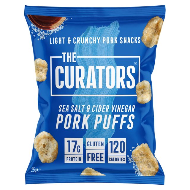 The Curators Salt & Vinegar Pork Puffs   25g