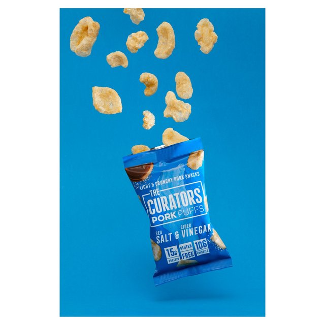 The Curators Salt & Vinegar Pork Puffs   25g GOODS M&S   