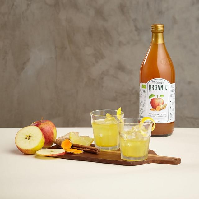 Eat Wholesome Organic Turmeric & Cinnamon Raw Apple Cider Vinegar   1L GOODS M&S   