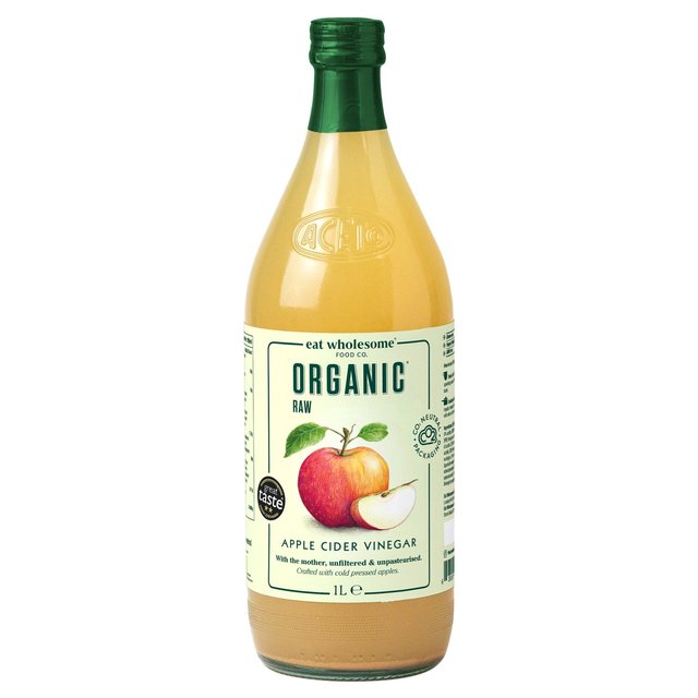 Eat Wholesome Organic Raw Apple Cider Vinegar with Mother   1L GOODS M&S   