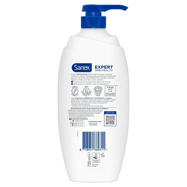 Sanex Expert Moisturising Shower Gel   720ml GOODS M&S   