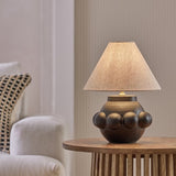 Habitat Eva Bobble ceramic mini table lamp black, British brand