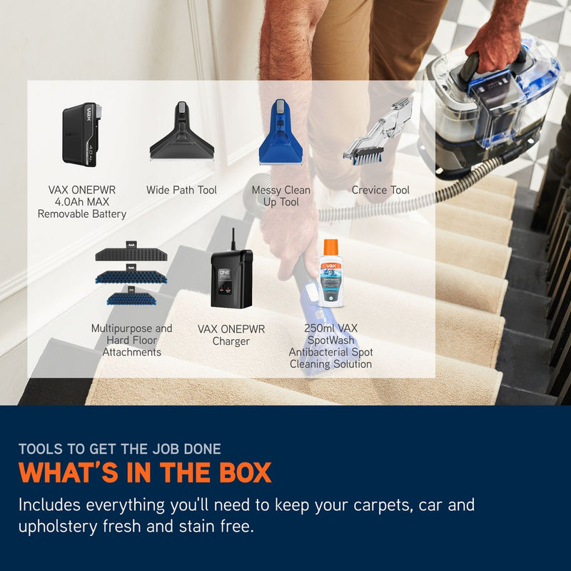 Vax cordless spot carpet cleaner - British product