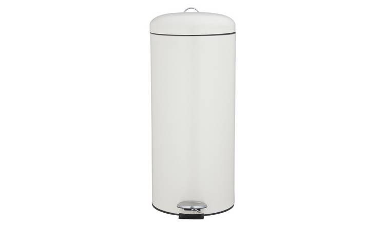 Habitat 30 Litre Round Kitchen Pedal Bin - Matt Cream GOODS Argos