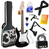 3rd Avenue 3/4 size electric guitar pack black and white - British product