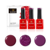 Bluesky gel nail polish Vampy Reds mini trio 5ml - British product