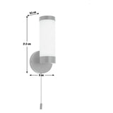 Argos Home Aspley opal glass bathroom wall light black (British brand)