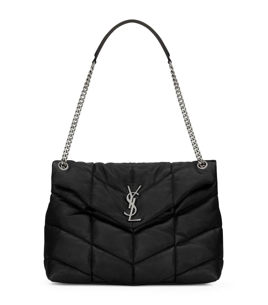 Saint Laurent Loulou Puffer Matelassé shoulder bag in leather, UK version
