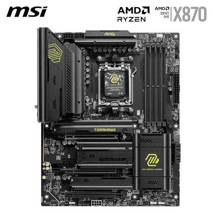 MSI MAG X870 Tomahawk Wi-Fi motherboard, imported from the UK