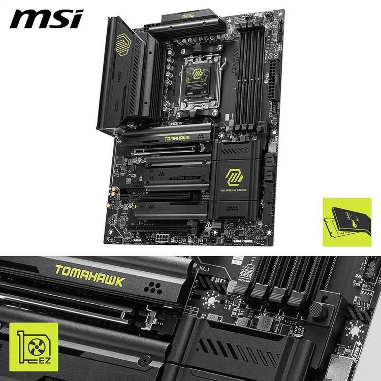 MSI MAG X870 Tomahawk Wi-Fi motherboard, imported from the UK
