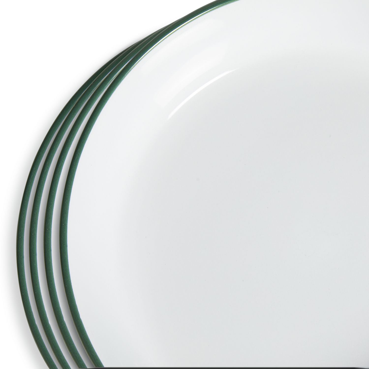 Habitat stoneware pasta bowls two tone green and white set of 4 - British product