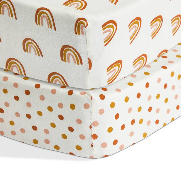 Habitat rainbow twin fitted sheet for Moses basket (British brand)