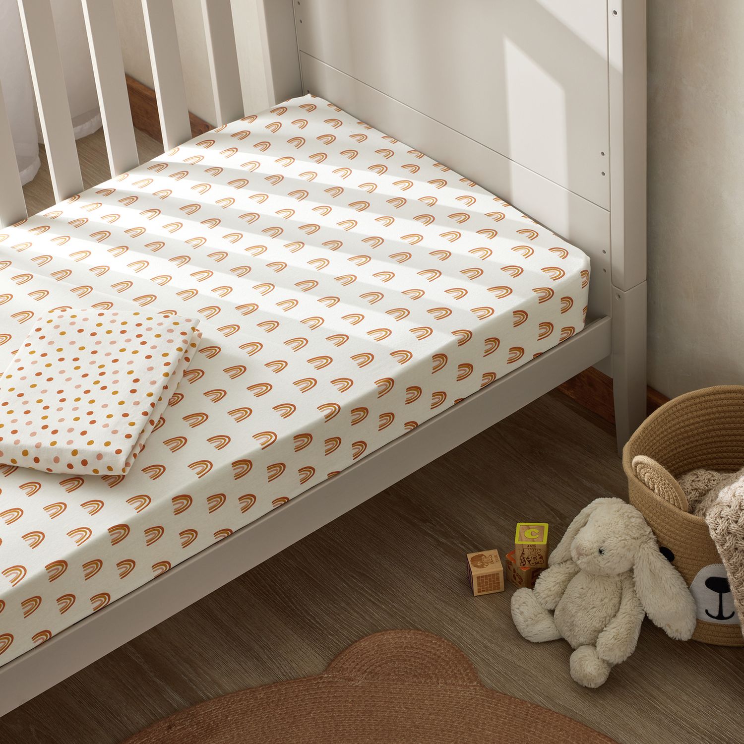 Habitat rainbow twin fitted sheet for Moses basket (British brand)