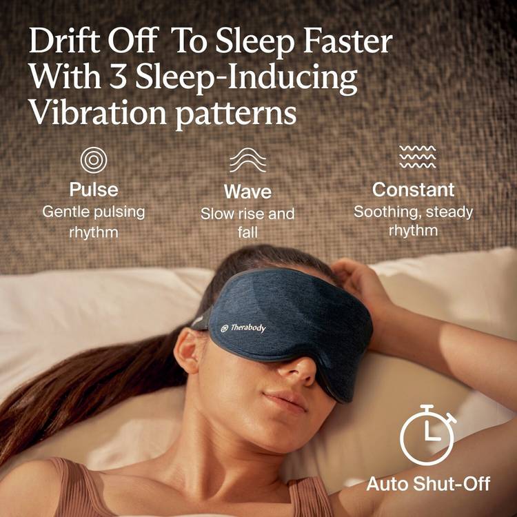 Therabody rechargeable padded sleep mask, imported from the UK
