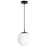 Habitat Boyd glass pendant light black 25cm - British product
