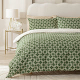 Habitat green single geometric bedding set, UK version