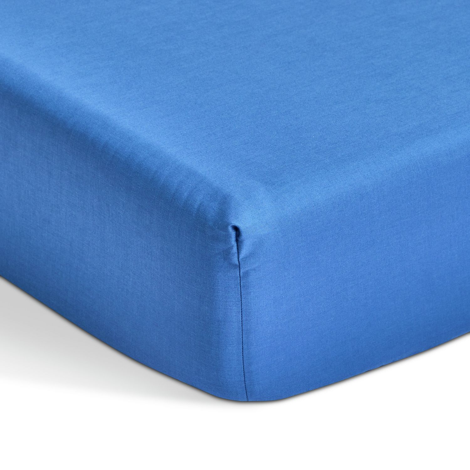 Habitat Extra Deep Plain Blue Fitted Sheet - Double