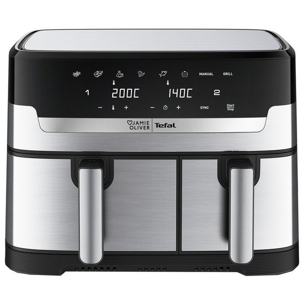 Jamie Oliver air fryer dual drawer 8.3L (British brand)