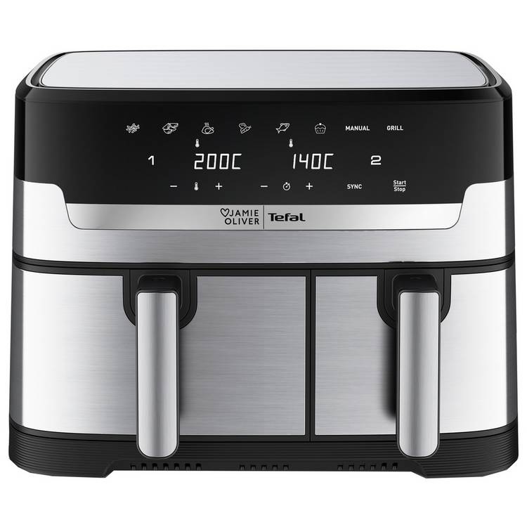 Jamie Oliver air fryer dual drawer 8.3L (British brand)