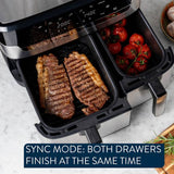 Jamie Oliver air fryer dual drawer 8.3L (British brand)