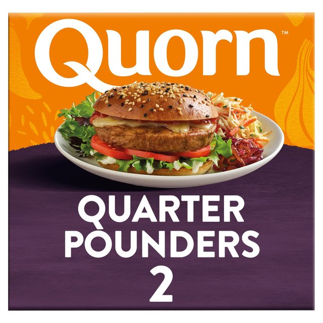 Quorn Vegetarian 2 Quarter Pounders   227g