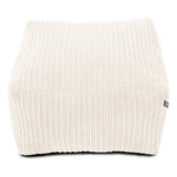 rucomfy ivory jumbo cord footstool, imported from the UK