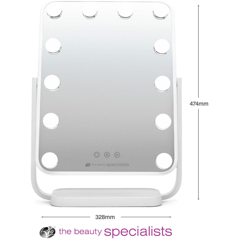 Rio Hollywood Glamour lighted dressing mirror with LED lights - British product