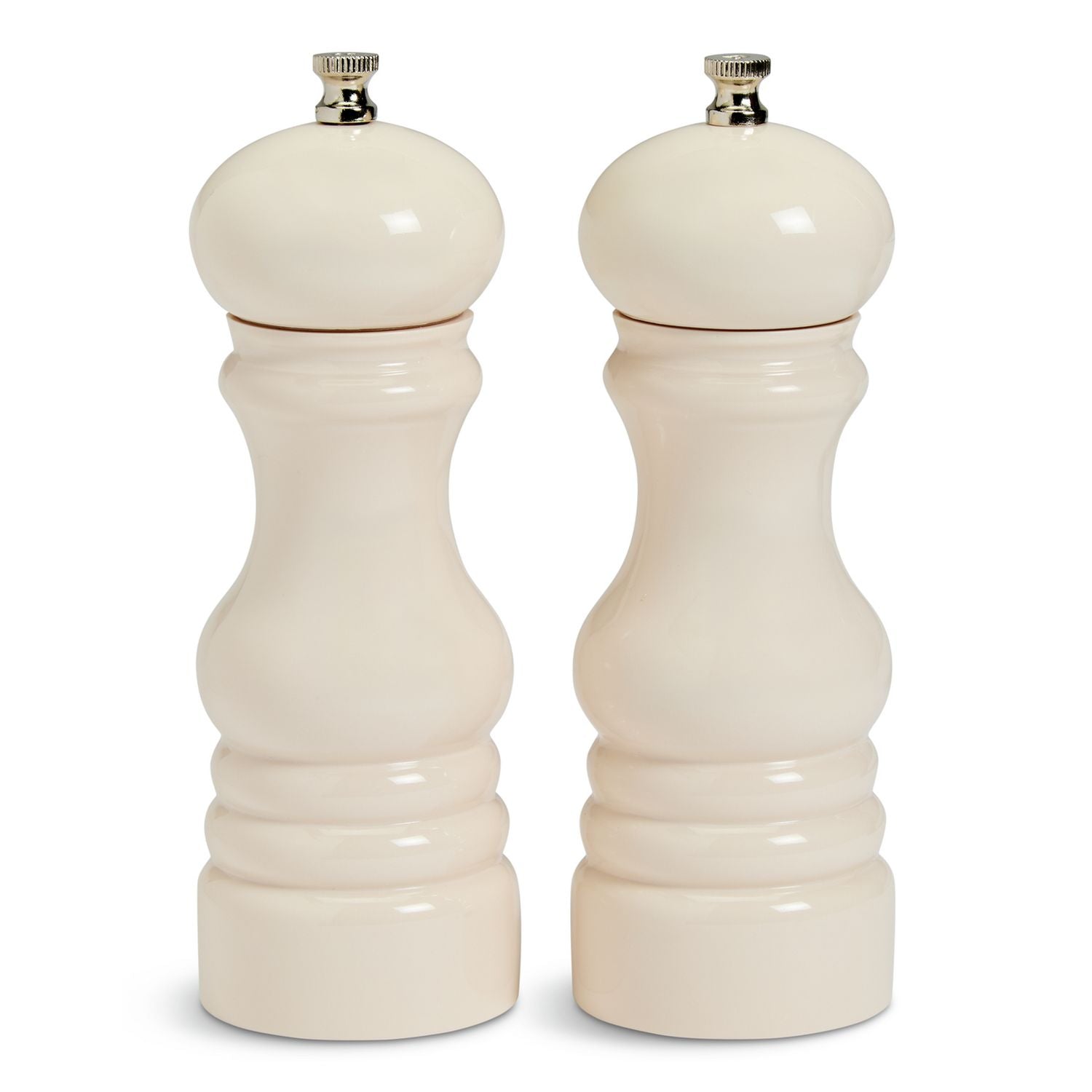Habitat cream salt and pepper mill set, imported from the UK