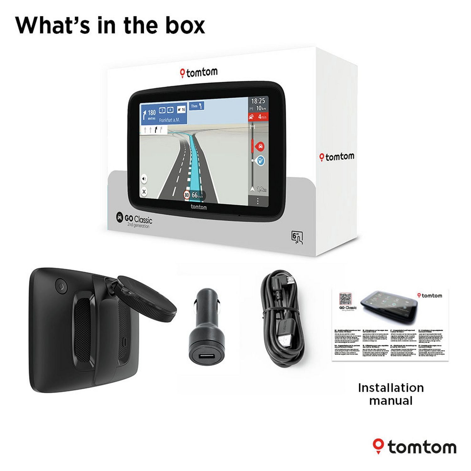 TomTom GO Classic 6 inch sat nav UK maps imported from UK