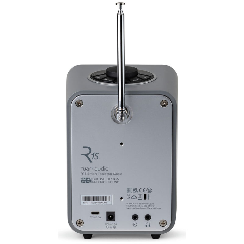 Ruark R1S DAB radio in grey - British product