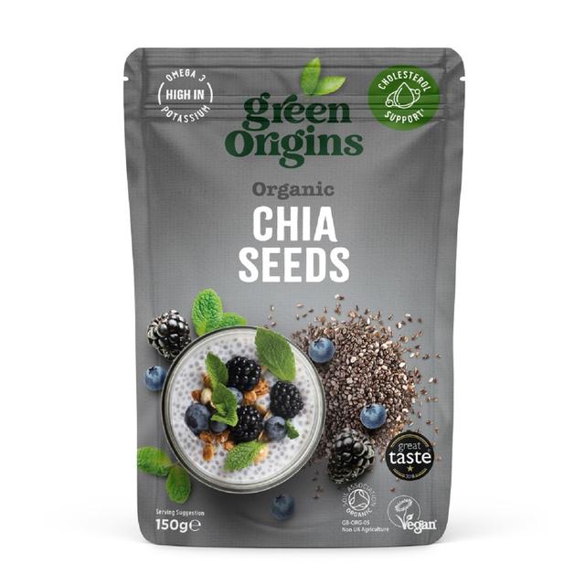 Green Origins Organic Chia Seeds (Raw)   150g GOODS M&S   